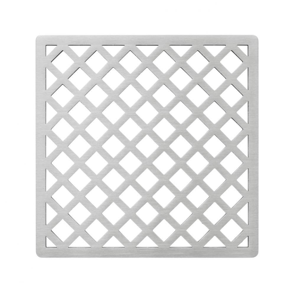 5'' x 5'' Criss-Cross Pattern Decorative Plate for X 5, XD 5, XDB 5 in Satin S