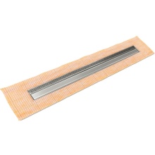 Infinity Drain FCSAS 3836 SS - 36'' FCS Series Complete Kit with 1.5'' Wedge Wire Grate in Satin Stainless