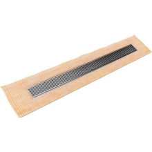 Infinity Drain FCSLT 6560 SS - 60'' FCS Series Complete Kit with 2 1/2'' Perforated Offset Slot Grate in Sati