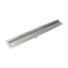 Infinity Drain FFAS 3842 SS - 42'' FF Series Complete Kit with 1.5'' Wedge Wire Grate in Satin Stainless