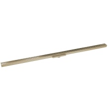 Infinity Drain FXLT 3842 SC - 42'' FX Series Complete Kit with Perforated Offset Slot Grate in Satin Champagne