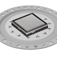 Infinity Drain LSD4 BP PS - 4'' x 4'' LSD 4 Solid Style Complete Kit in Polished Stainless with PVC Bonded