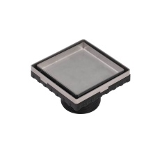 Infinity Drain LT4-2 SS - 4''x4'' LT4 Tile Drain Strainer-2'' Throat in Satin Stainless