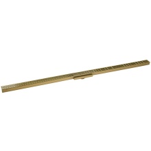 Infinity Drain S-AS 3896 SB - 96'' S-Stainless Steel Series Complete Kit with 1 1/2'' Wedge Wire Grate in Sa