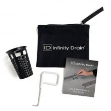 Infinity Drain HMK-C2B-D - Hair Maintenance Kit. Includes maintenance guide, DKEY Lift-out key, and HB 65B Hair Basket in bla
