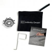 Infinity Drain HMK-U - Hair Maintenance Kit. Includes maintenance guide, DKEY Lift-out key, and HS 2 Hair Strainer.