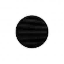 Infinity Drain RWDB 5-P BK - 5'' Round RWDB 5 Complete Kit with Wedge Wire Pattern Decorative Plate in Matte Black wi