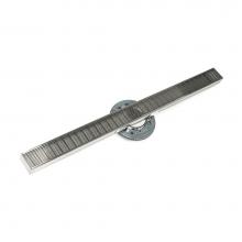 Infinity Drain SAS 9936-P SS - 36'' S-Stainless Steel Series High Flow Complete Kit with 2 1/2'' Wedge Wire G