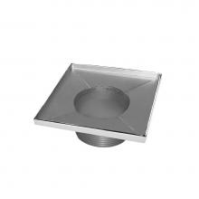 Infinity Drain T 42-PS - 4'' x 4'' Stainless Steel 2” Throat only in Polished Stainless