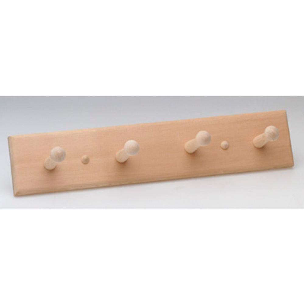 Clothes Hook: 4 peg Hemlock