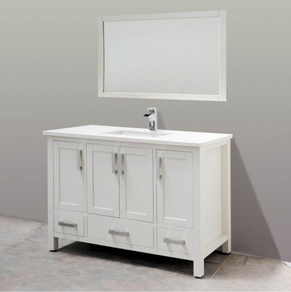 Astoria Vanity, White, 49.5''