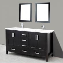Adornus ASTORIA 60-E-Q - Astoria Double Vanity, Espresso, 60'', Espresso, 60''