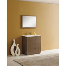 Adornus COSMO-30-GO - Cosmo Vanity, Gray Oak, 30''