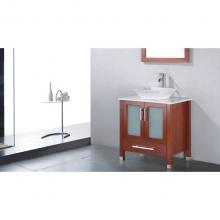 Adornus ADRIAN-59-C-Q - Adrian Double Vanity, Quartz Top, Chestnut