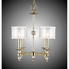American Brass And Crystal CH3202H-35S-38G-ST-BK - 4 Light Magro Stem Chandelier with