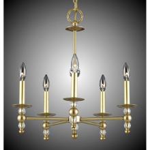 American Brass And Crystal CH3203-35S-36G-ST - 5 Light Magro Stem