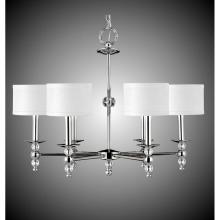American Brass And Crystal CH3204H-35S-36G-ST-HL - 6 Light Magro Stem Chandelier with