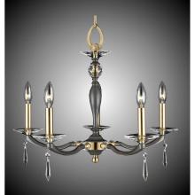 American Brass And Crystal CH5323-SP-32G-ST - 5 Light Kensington