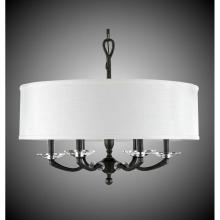 American Brass And Crystal CH5425-37G-38G-ST-BK - 24 inch Kensington Drum Shade