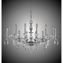 American Brass And Crystal CH5508-G-33S-36G-ST - 12 Light Split Arm Kaya