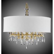 American Brass And Crystal CH5606-G-32G-ST-SL - 32 inch Kaya Drum Shade