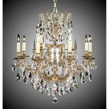 American Brass And Crystal CH7031-OSGT-04G-PI - 8+4 Light Parisian