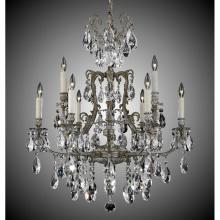 American Brass And Crystal CH7423-O-10G-ST - 6+3 Light Parisian