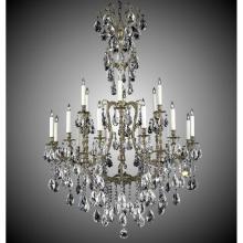 American Brass And Crystal CH7535-A-10G-ST - 6+12 Light New Parisian