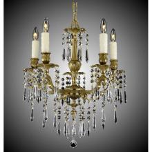 American Brass And Crystal CH7813-U-10G-ST - 5 Light Parisian Spire