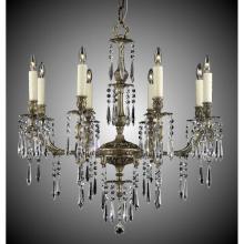 American Brass And Crystal CH7815-US-04G-PI - 8 Light Parisian Spire