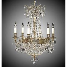 American Brass And Crystal CH8141-S-04G-ST - 6+ 3 Light Valencia
