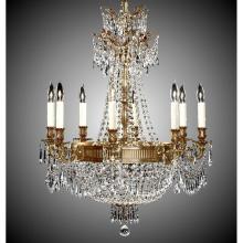 American Brass And Crystal CH8142-S-03G-ST - 8+ 8 Light Valencia