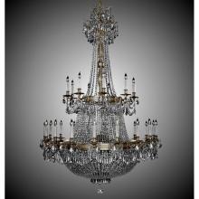American Brass And Crystal CH8163-P-03G-ST - 27+27 Light Valencia