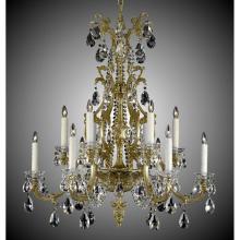 American Brass And Crystal CH9004C-U-05S-PI - 6+6 Light Blairsden