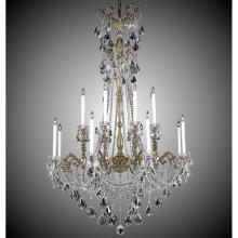 American Brass And Crystal CH9288-A-01G-ST - 8+8 Light Crystella