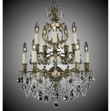 American Brass And Crystal CH9532-OS-02G-ST - 5+5 Light Rosetta