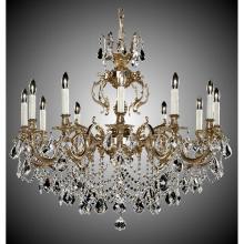 American Brass And Crystal CH9579-AS-08G-PI - 12 Light Rosetta