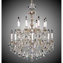 American Brass And Crystal CH9580-AS-08G-PI - 8+8 Light Rosetta