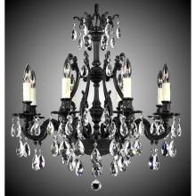 American Brass And Crystal CH9632-ASGS-04G-PI - 8 Light Chateau