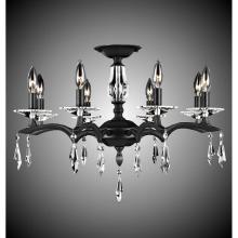 American Brass And Crystal FM5524-GS-37G-ST - 8 Light Kaya Flush