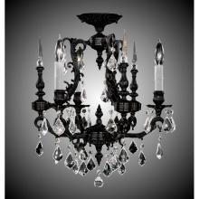 American Brass And Crystal FM7010-ASGT-04G-PI - 3 Light Parisian Flush