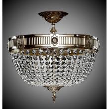 American Brass And Crystal FM8002-S-08G - 8 Light Valencia Flush