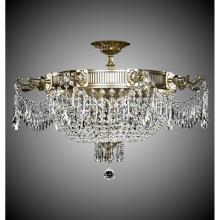 American Brass And Crystal FM8013-P-05S - 9 Light Valencia Flush