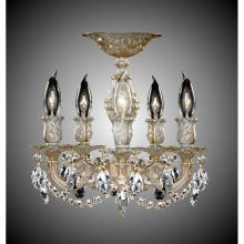 American Brass And Crystal FM9501-OS-16G - 5 Light Rosetta Flush