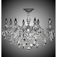 American Brass And Crystal FM9541-ASGS-01G - 8 Light Rosetta Flush