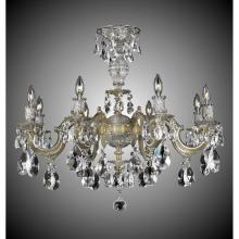 American Brass And Crystal FM9744-ALN-21S - 8 Light Marlena Flush