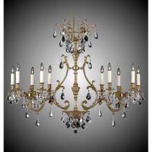 American Brass And Crystal IL9673-2-ATK-03G-ST - 10 Light 2 Arm Chateau Island