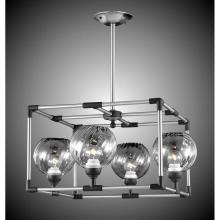 American Brass And Crystal PD3382-37G-38G - 4 Light Magro Globe Square