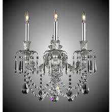 American Brass And Crystal WS2081-AS-01G-PI - 3 Light Finisterra with draping Wall