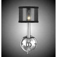 American Brass And Crystal WS3261H-38G-ST-BK - 1 Light Magro Wall Sconce with